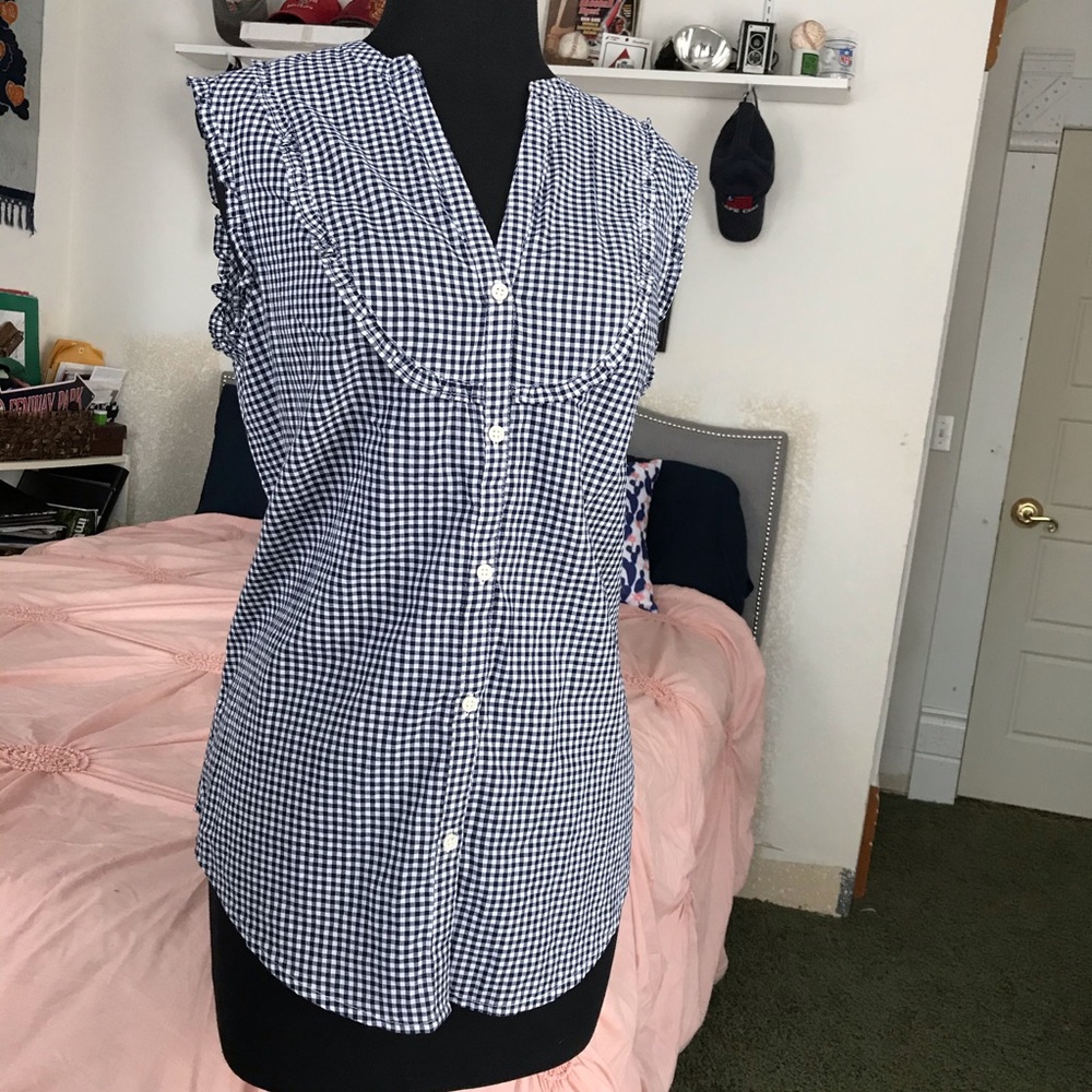 Old Navy Plaid Blouse